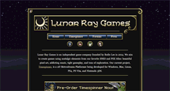 Desktop Screenshot of lunarraygames.com